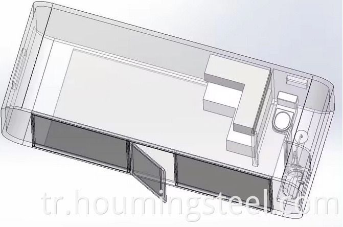 layout of apple cabine